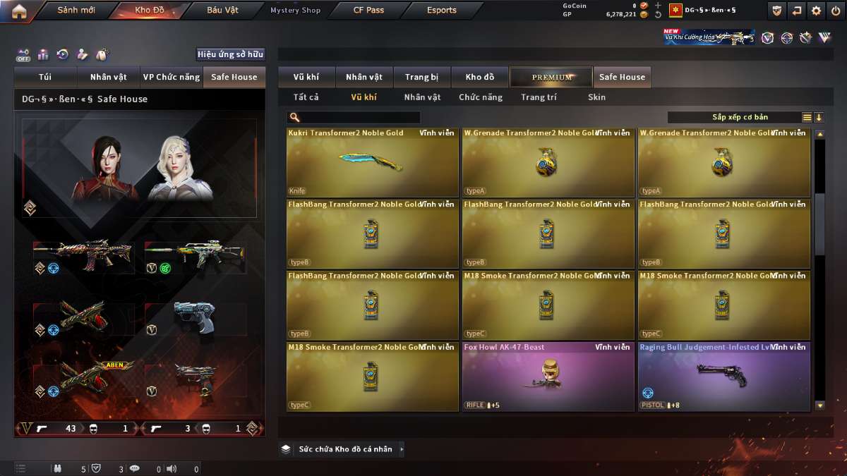 shop acc cf uy tin gia re